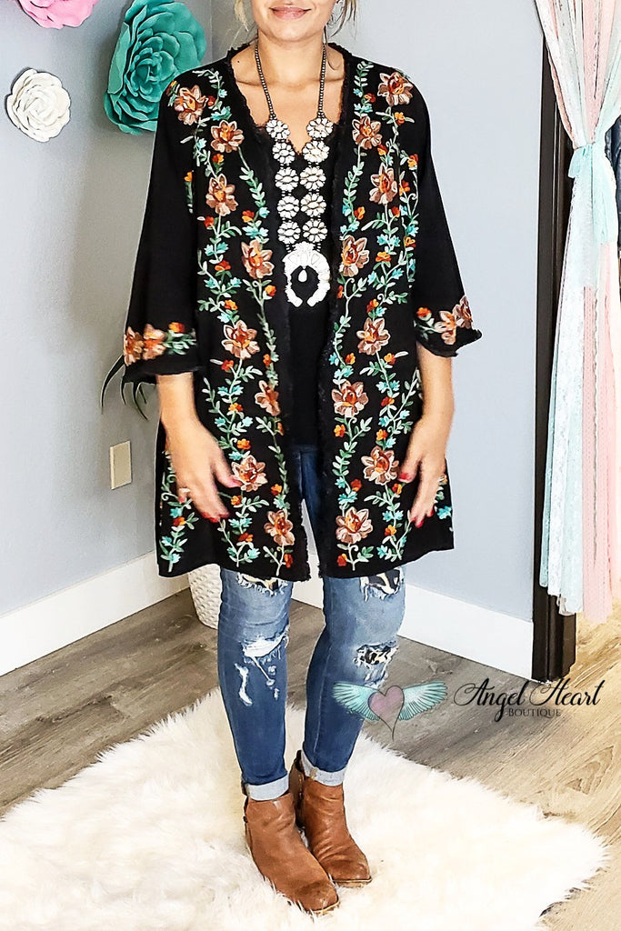 AHB EXCLUSIVE: Secret Garden Cardigan - Black