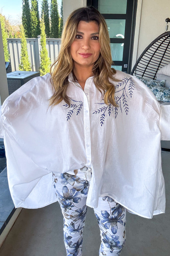 Oversized Daily Favorite Tunic - 100% Cotton - Ivory