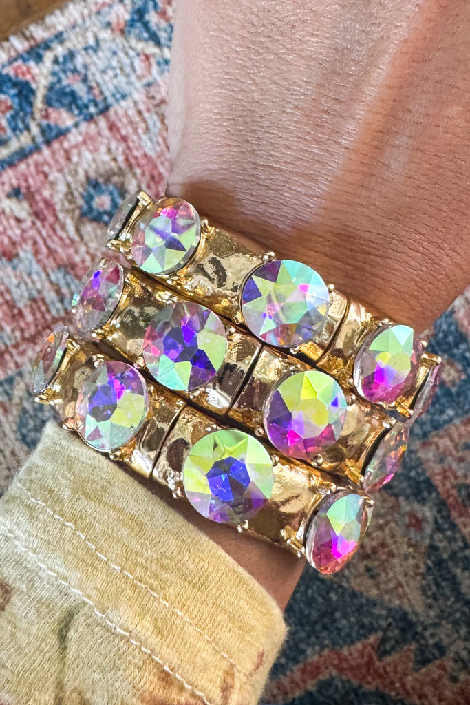 Sunset Shine Stretch Bracelet - Gold (EACH SOLD SEPARATELY)