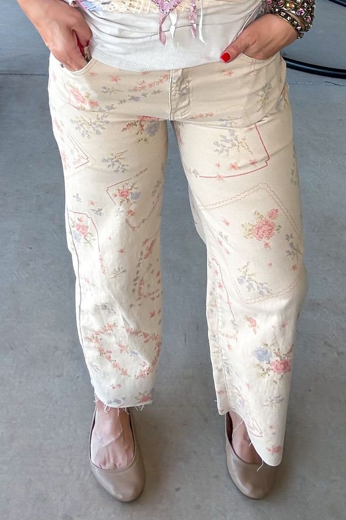 Etched With Style Khaki Jeans - Khaki (Size 6 to 14)