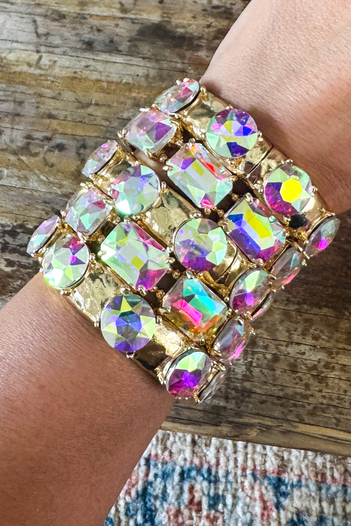Sunset Shine Stretch Bracelet - Gold (EACH SOLD SEPARATELY)