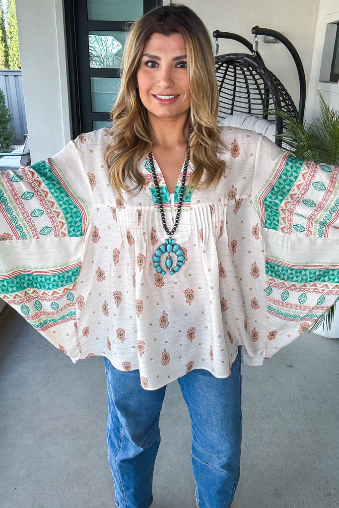 Sunkissed And Ready Oversized Top - Natural