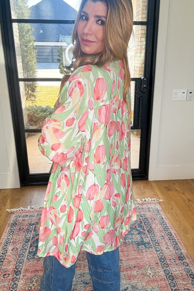 PRE ORDER: Tulip Hop Oversized Tunic - Ivory