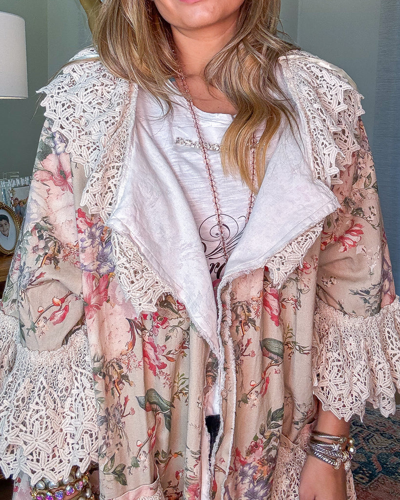 Sweet Meadows OVERSIZED Cardigan - 100% Cotton