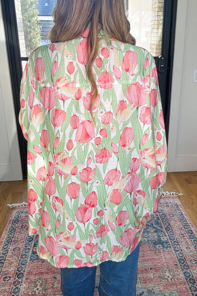 PRE ORDER: Tulip Hop Oversized Tunic - Ivory