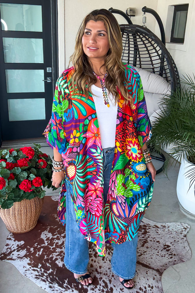 Painted Paradise Kimono