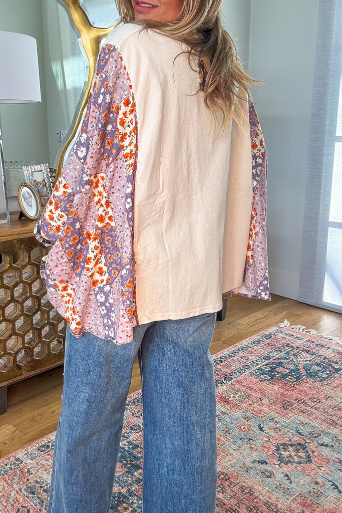 Shabby Affection Oversized Loose Fit Peace Heart Top - 100% Cotton