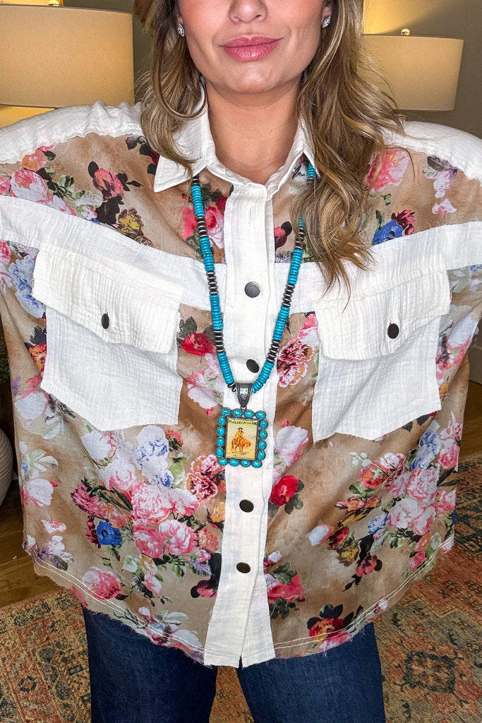 Happy Go Lovely Oversized Loose Fit Blouse - 100% Cotton