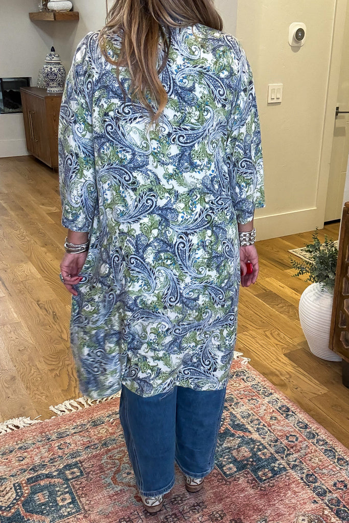 First Light Cardigan - Blue Denim Detail