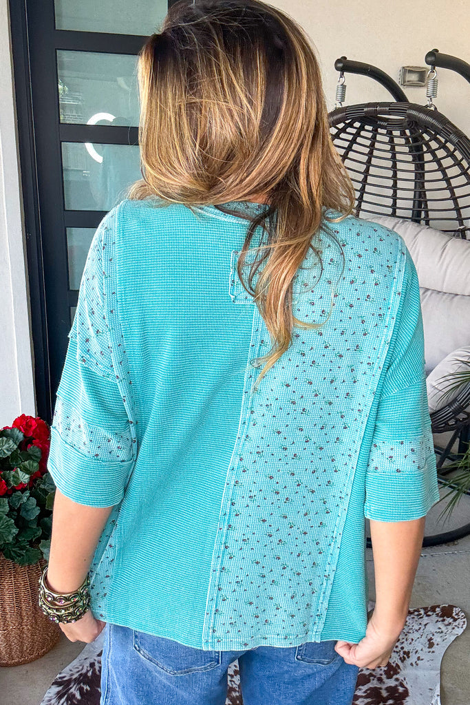 Forget Me Not Short Sleeve Oversized Top - 100% Cotton