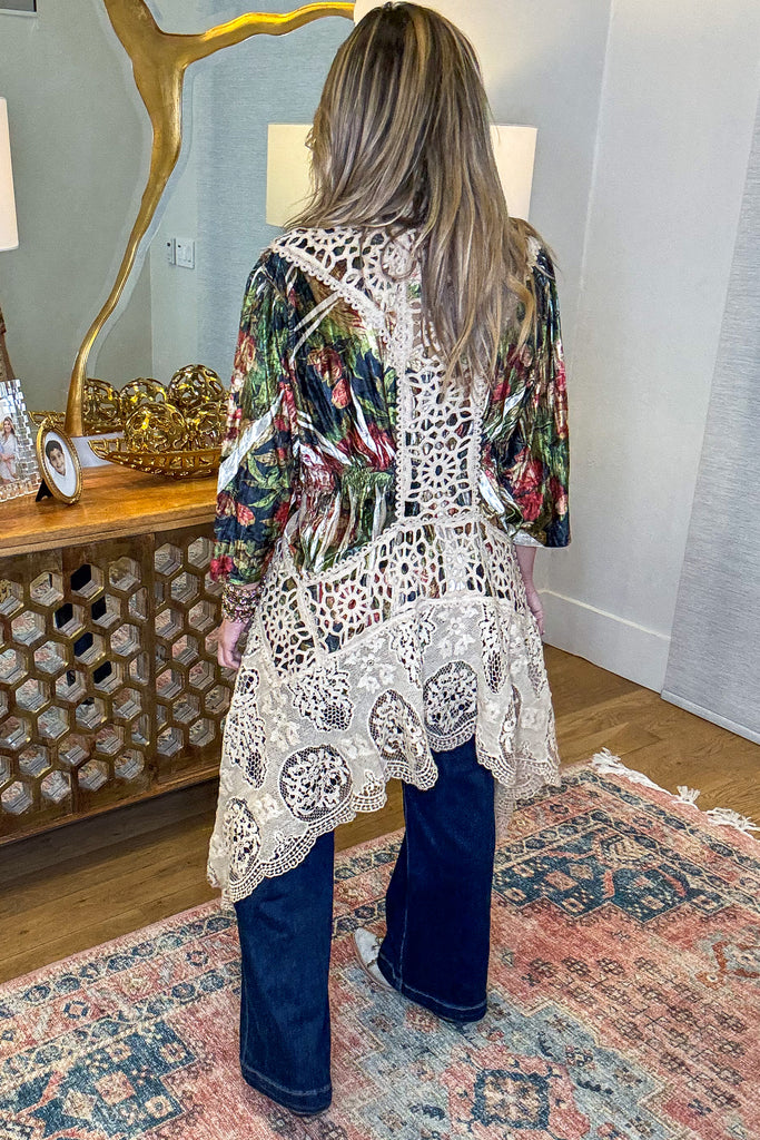 Vintage Lace Boho Duster ā High Low 100% Cotton Lace Duster