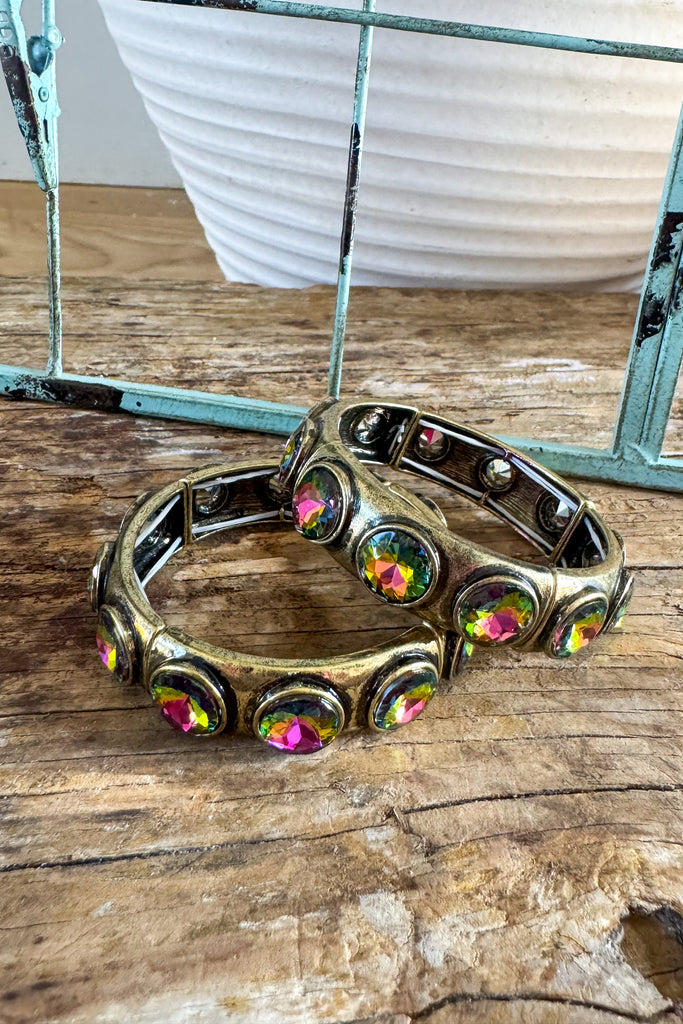 Rosewater Romace Gold Tone Stretch Bracelet - Volcano (EACH SOLD SEPARATELY)