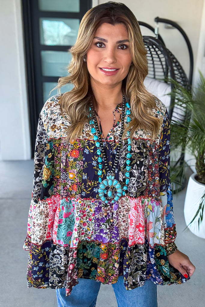 AHB EXCLUSIVE: A Hint Of Bloom Tunic - Multi - 100% Cotton
