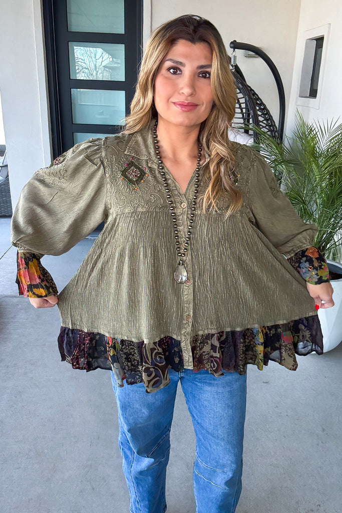 Dreams That Come True Tunic - Gravel