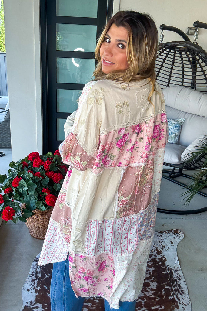 Peach Wood Haven Duster - Mauve