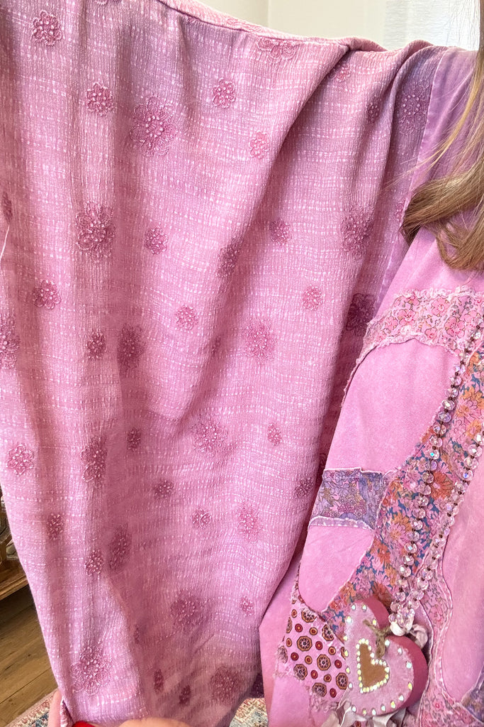 Peace, Love & Harmony Tunic - 100% Cotton - Rose