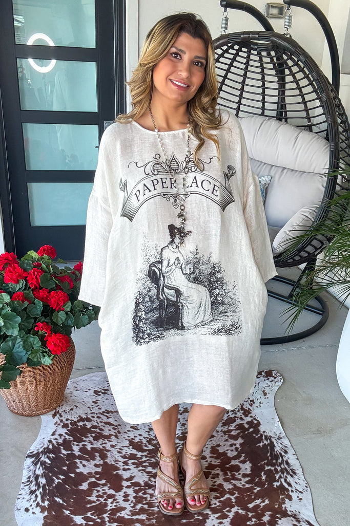 Stitching Stories Oversized Dress - 100% Linen