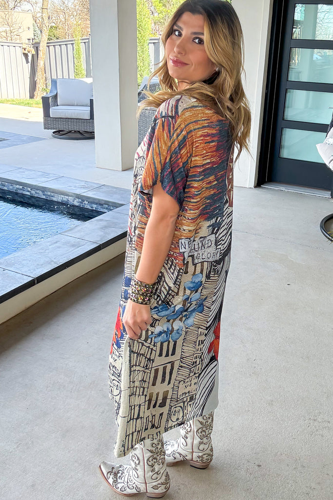 PRE ORDER: Sole d’Arte Italian Tunic Midi Dress - Made in Italy - MIDI