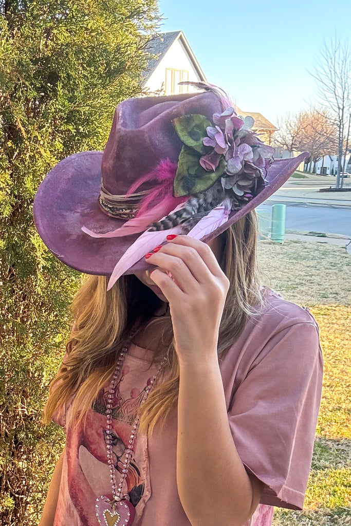 The Flamingo Crown Hat - Handmade - One of a Kind