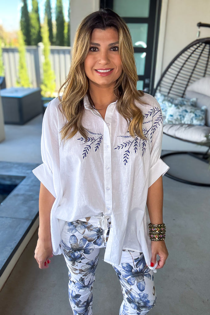 Made in Italy Scrunchy Stretch Floral Jogger Pants – Ultra Comfortable - Size (4 to 14)