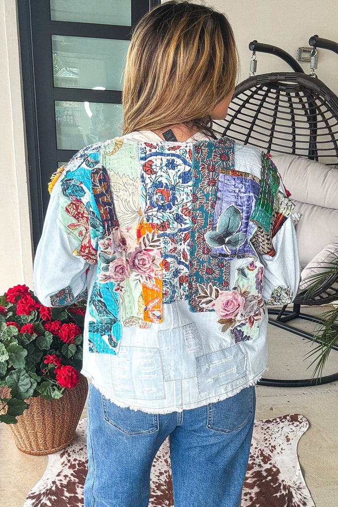 PRE ORDERS: Sun Chaser Patch Jacket - 100% Cotton - Blue
