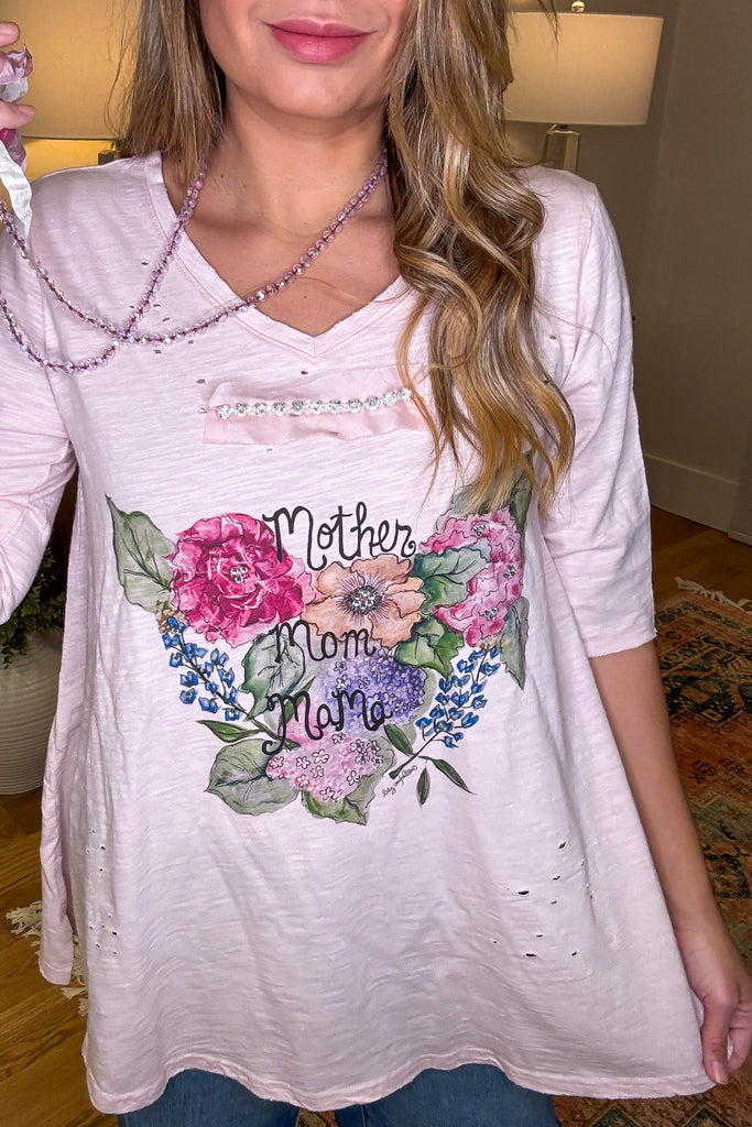 Mother, Mom, Mama Tee - 100% Cotton - Short Sleeve -Made in USA