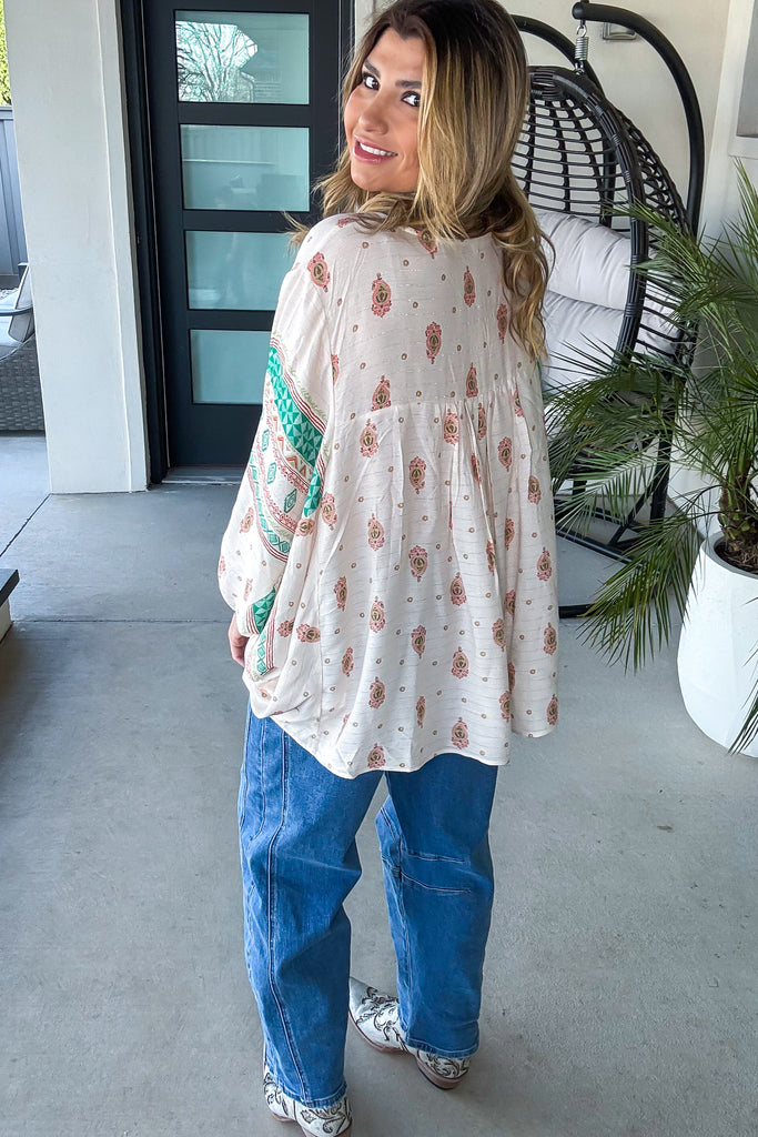 Sunkissed And Ready Oversized Top - Natural