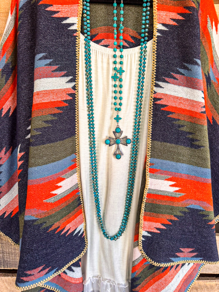 Late Night Talks Poncho - Multi