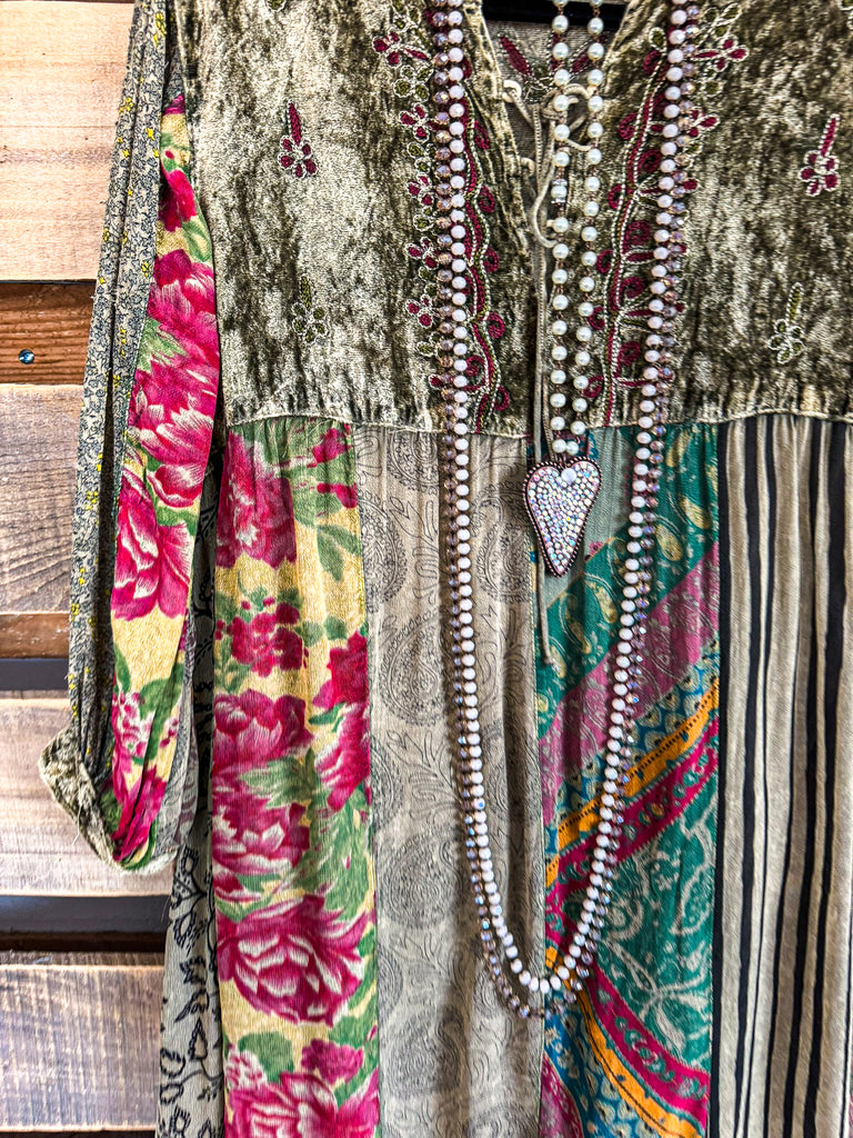 Depending On You Dress - Gravel