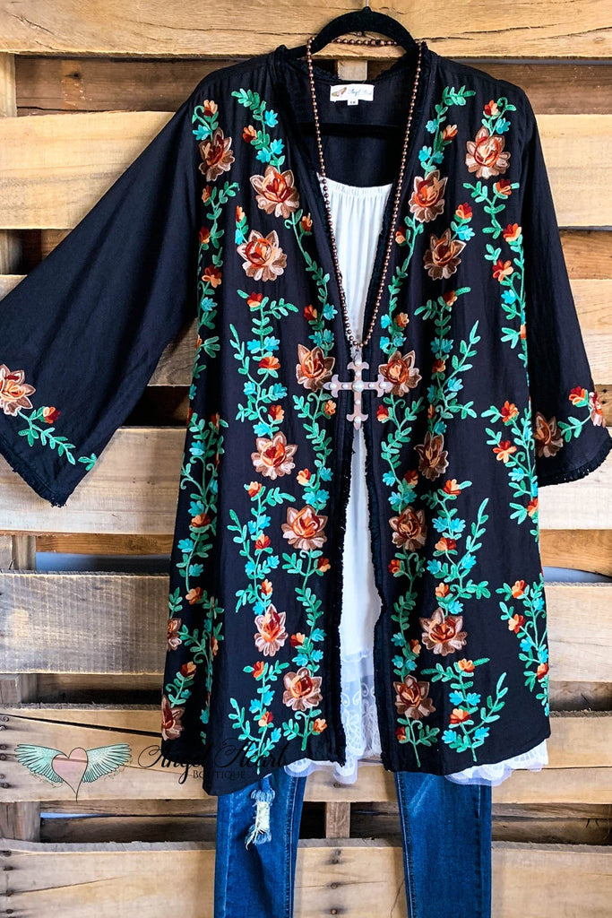 AHB EXCLUSIVE: Secret Garden Cardigan - Black