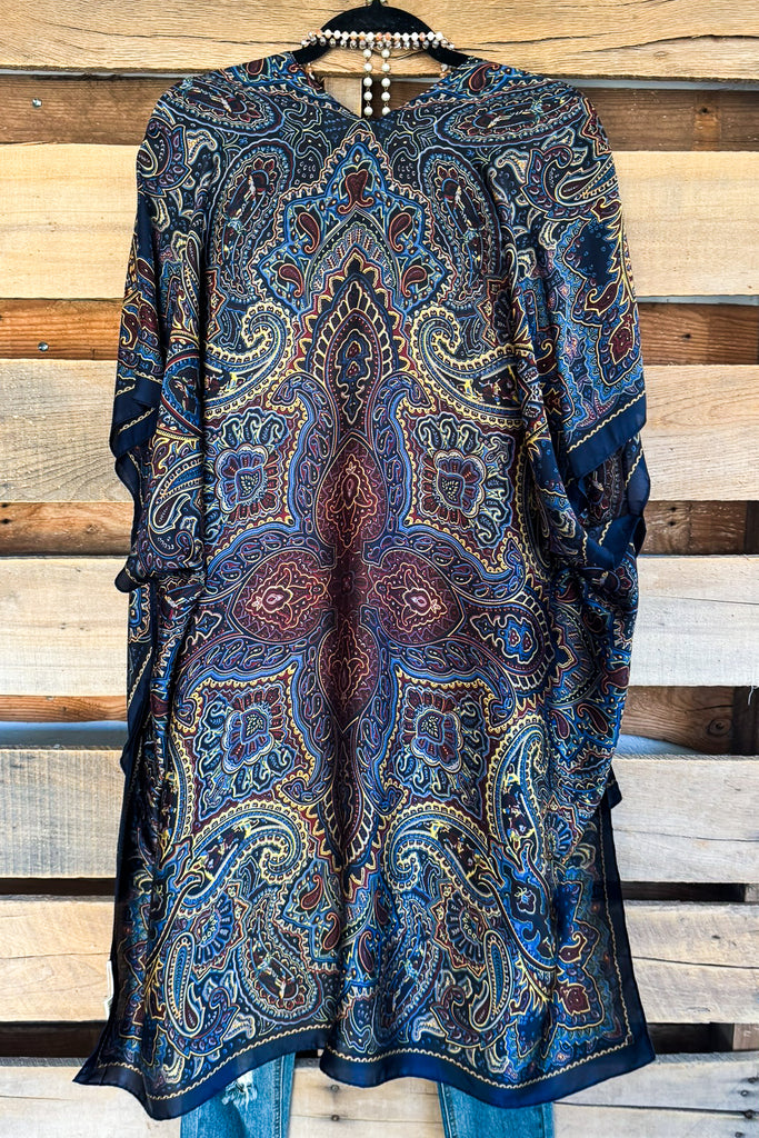 Romance In The Air Kimono - Blue