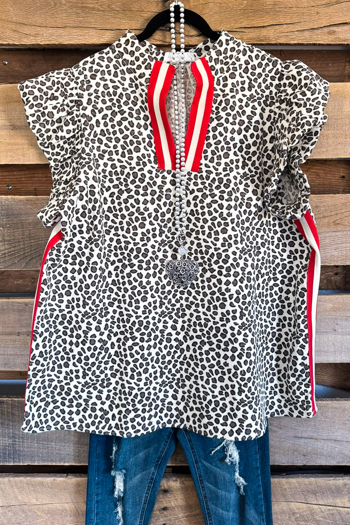Essential Edge Tunic -Leopard - 100% COTTON
