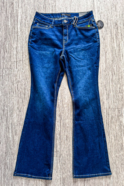 Sustainable High-Rise Bootcut Jean - Dark Indigo - TUMMY