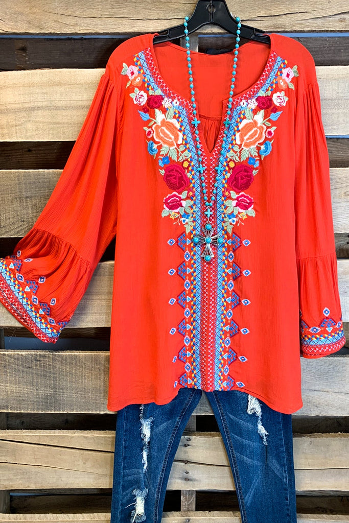 AHB EXCLUSIVE: Give Me a Little Time Top - Red..