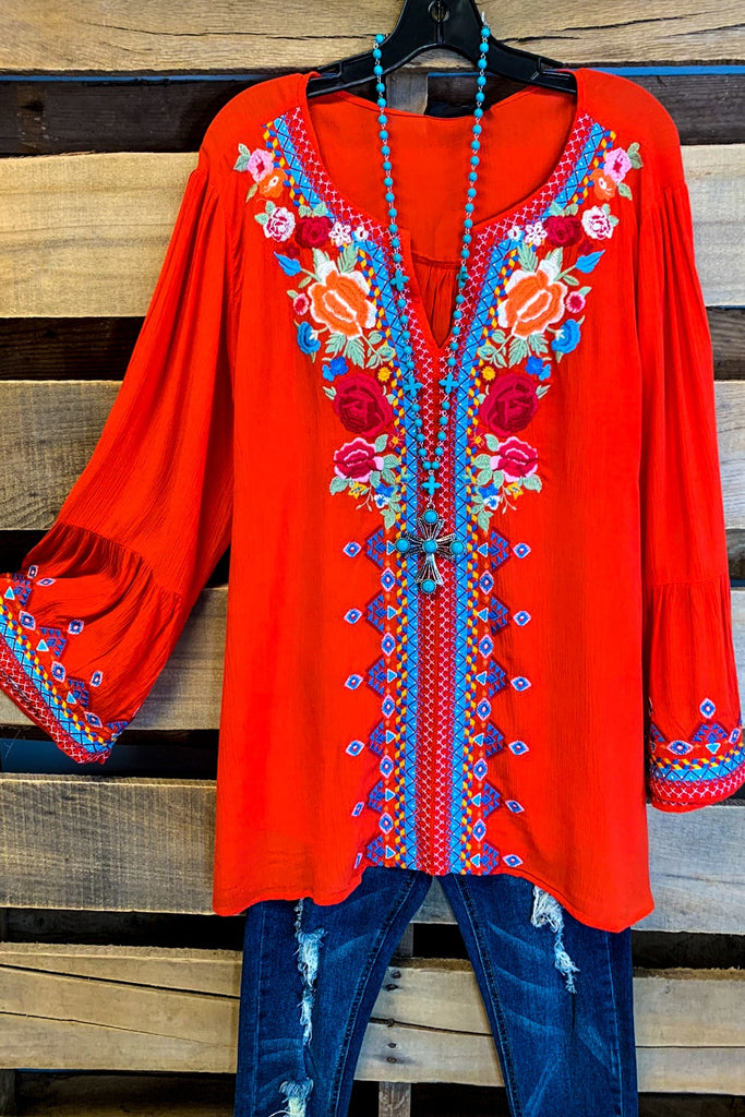 AHB EXCLUSIVE: Give Me a Little Time Top - Red..