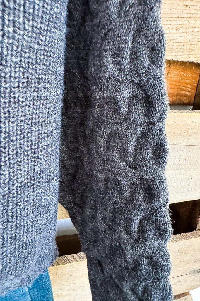 Feel The Warmth Oversized Sweater - Gray