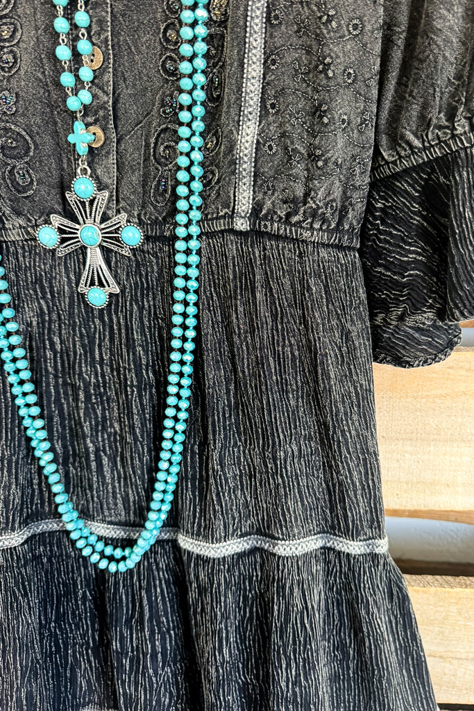 One More Chance Tunic - Charcoal