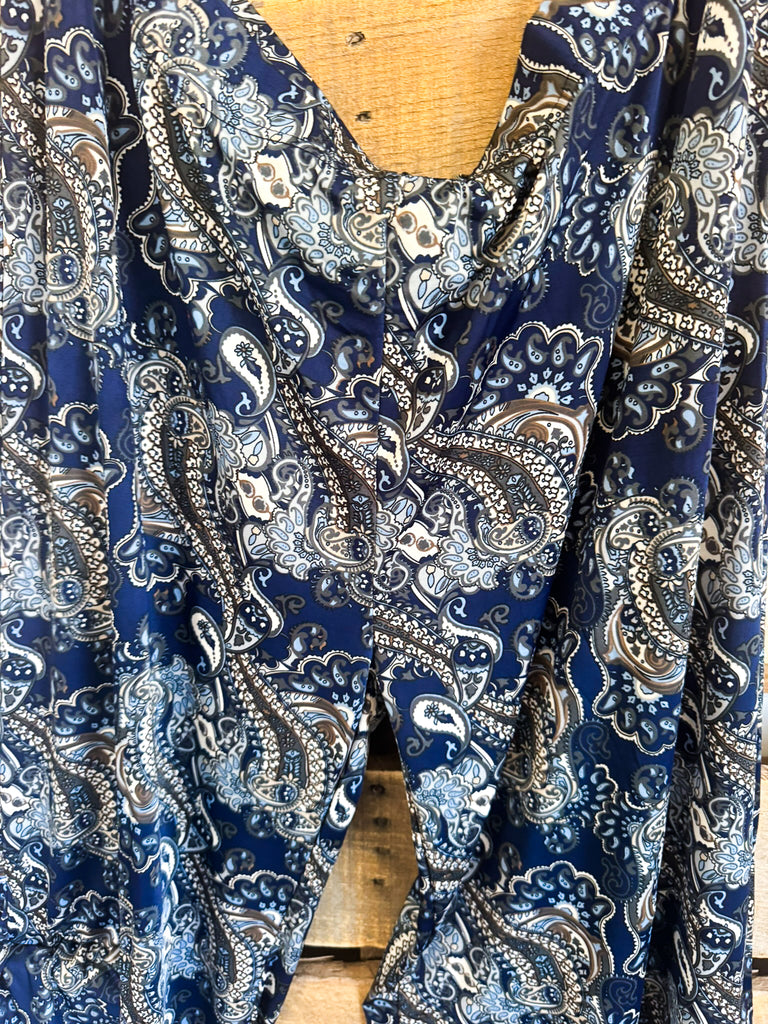 Move Freely Loose Fit Capris - Blue