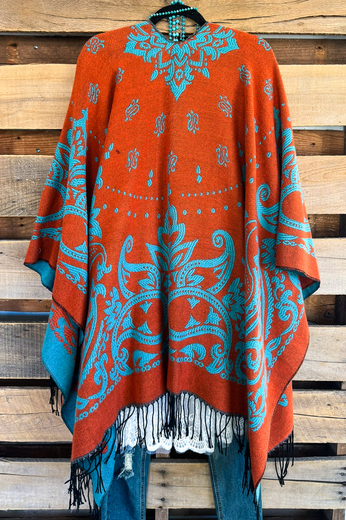 City Chic Poncho - Orange