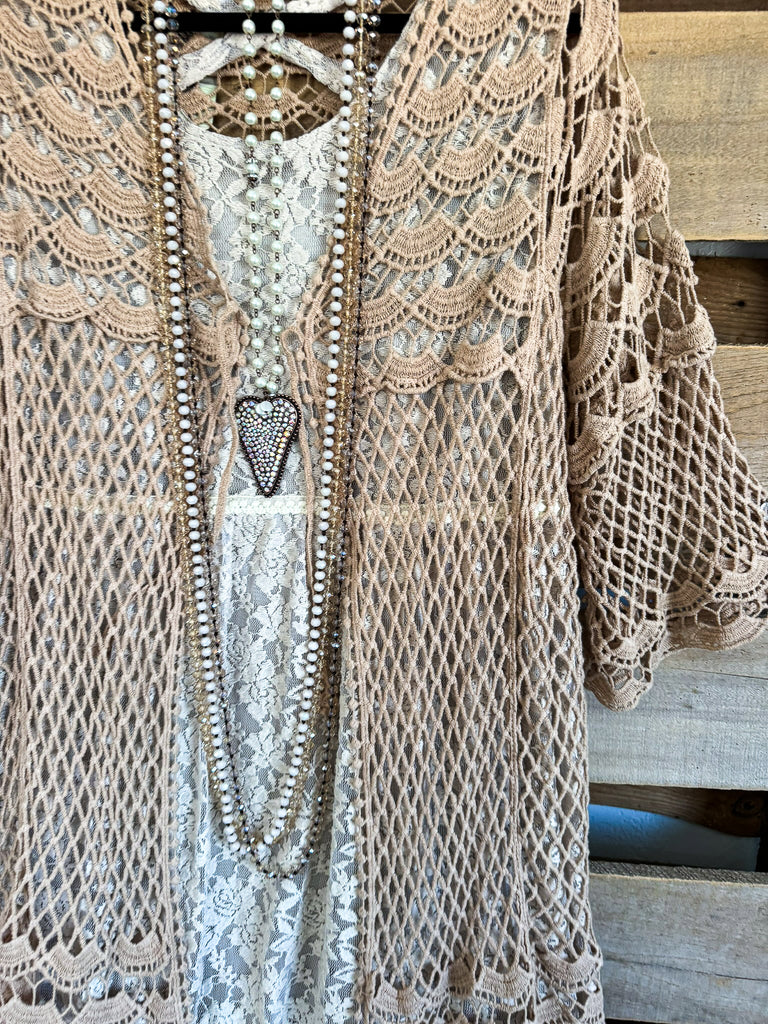 AHB EXCLUSIVE: The Chosen And Beautiful Cardigan - Taupe - 100% COTTON