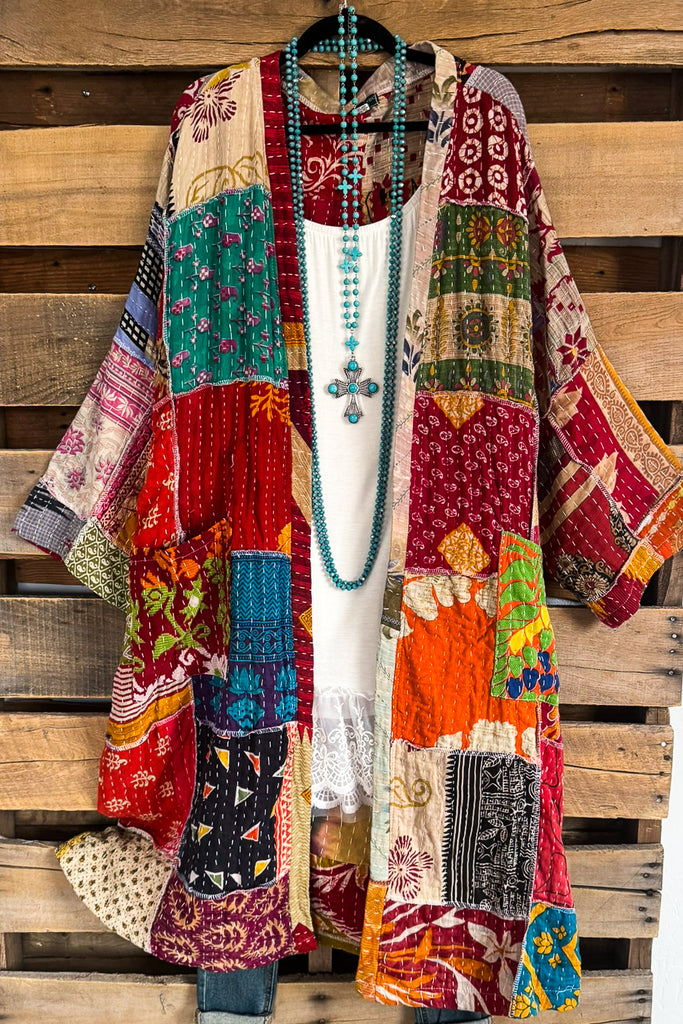 HANDMADE NATURAL FABRIC: A Coat Of Many Colors - 100% COTTON