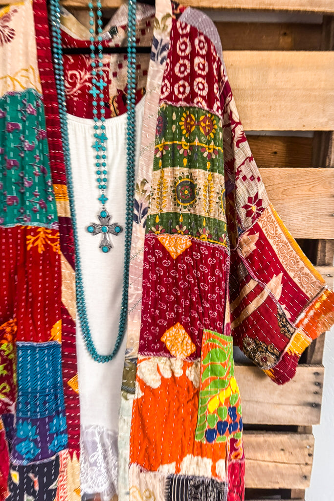 HANDMADE NATURAL FABRIC: A Coat Of Many Colors - 100% COTTON