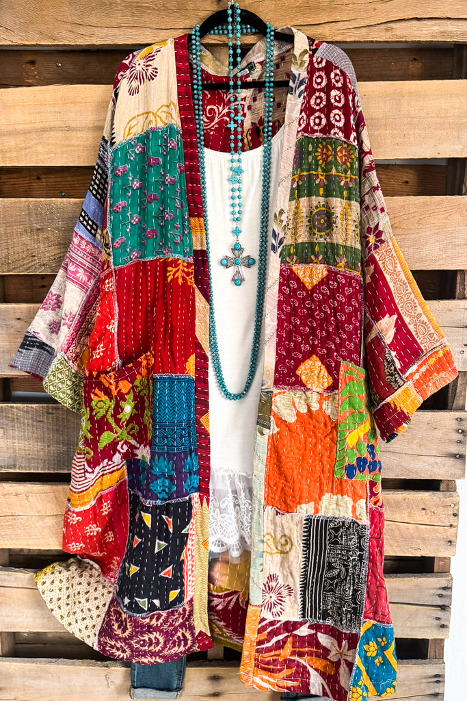 HANDMADE NATURAL FABRIC: A Coat Of Many Colors - 100% COTTON