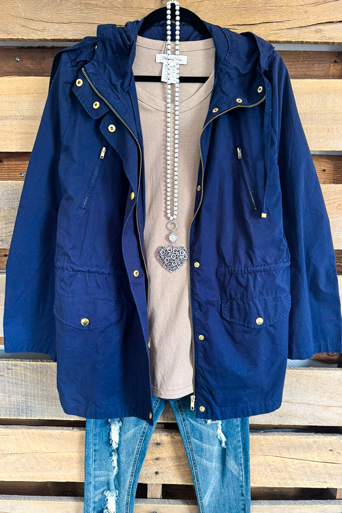 American Rag Jacket - Navy - 100% COTTON
