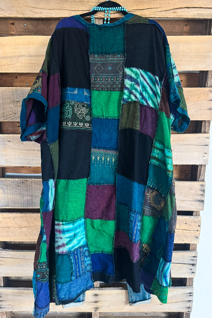 Where The Moon Shines Kimono - Blue - 100% Cotton