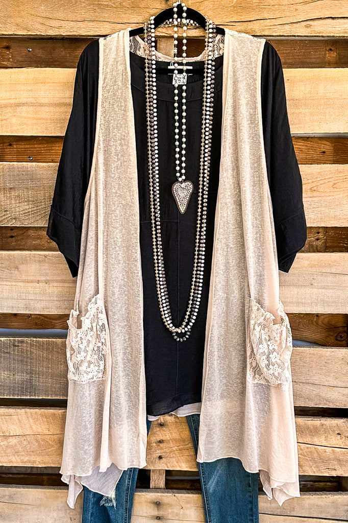 Thinking Twice Vest - Nude