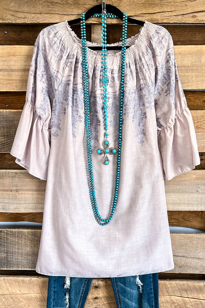 All Tangled Up Top - Sand - 100% COTTON