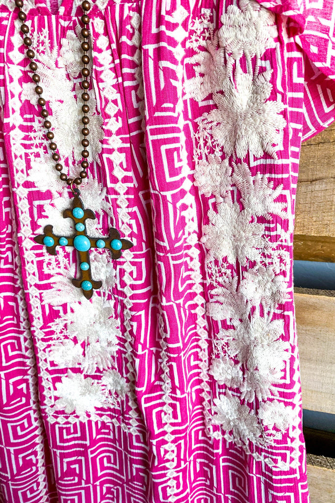 AHB EXCLUSIVE: Timeless Travels Dress - Hot Pink