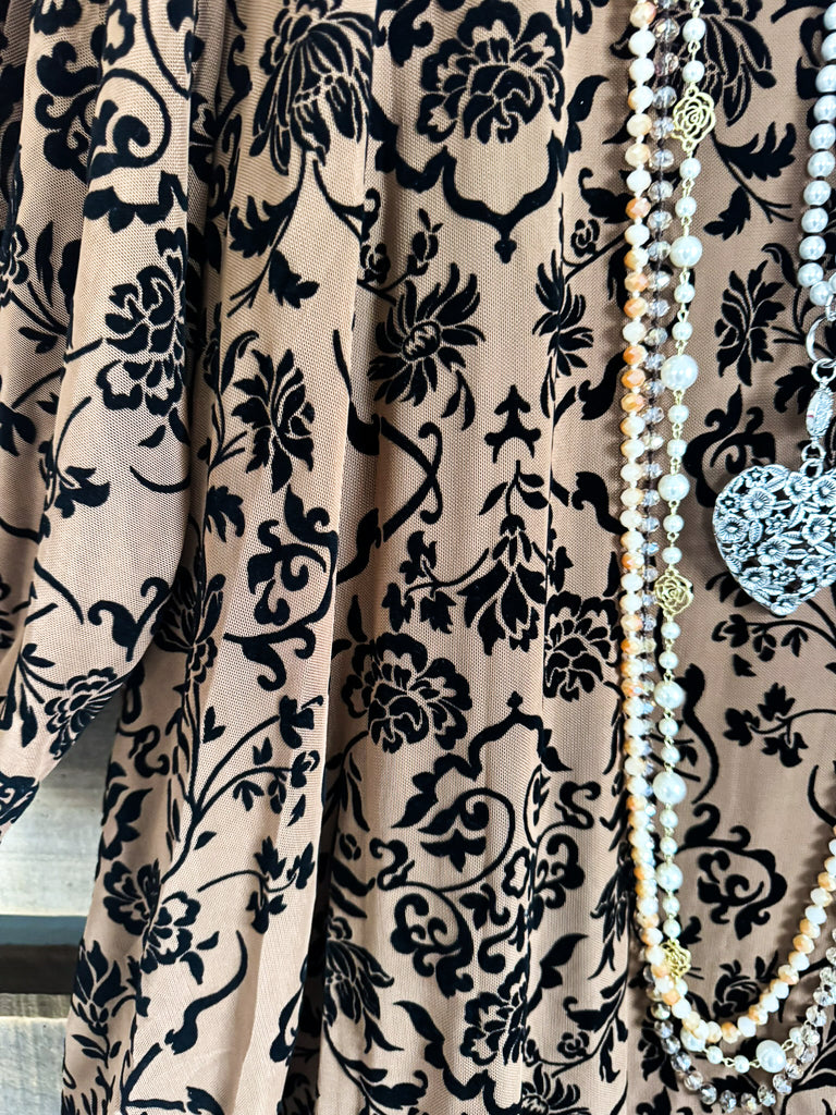 Regal Romance 2Piece Dress - Mocha