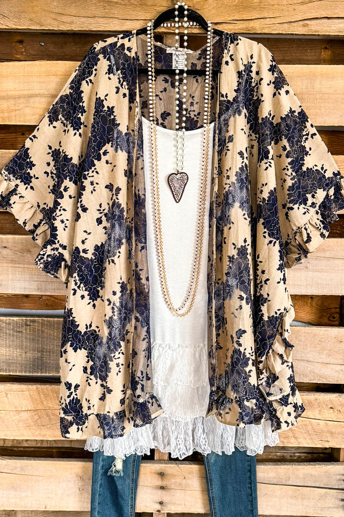 Everything Is Alright OVERSIZED Kimono - Mocha - SALE